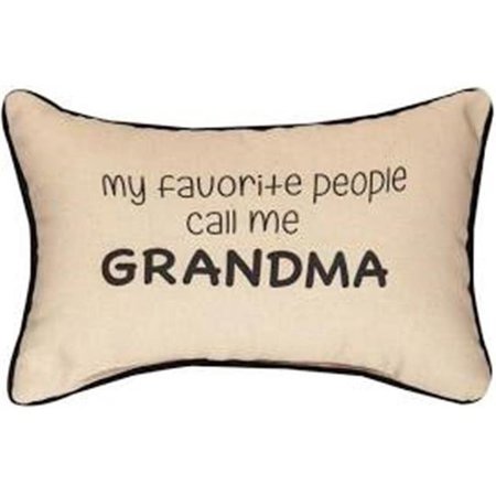 MANUAL WOODWORKERS & WEAVERS Manual Woodworkers & Weavers SWPCGM 12.5 x 8.5 in. My Favorite People Call Me Grandma Throw Pillow SWPCGM